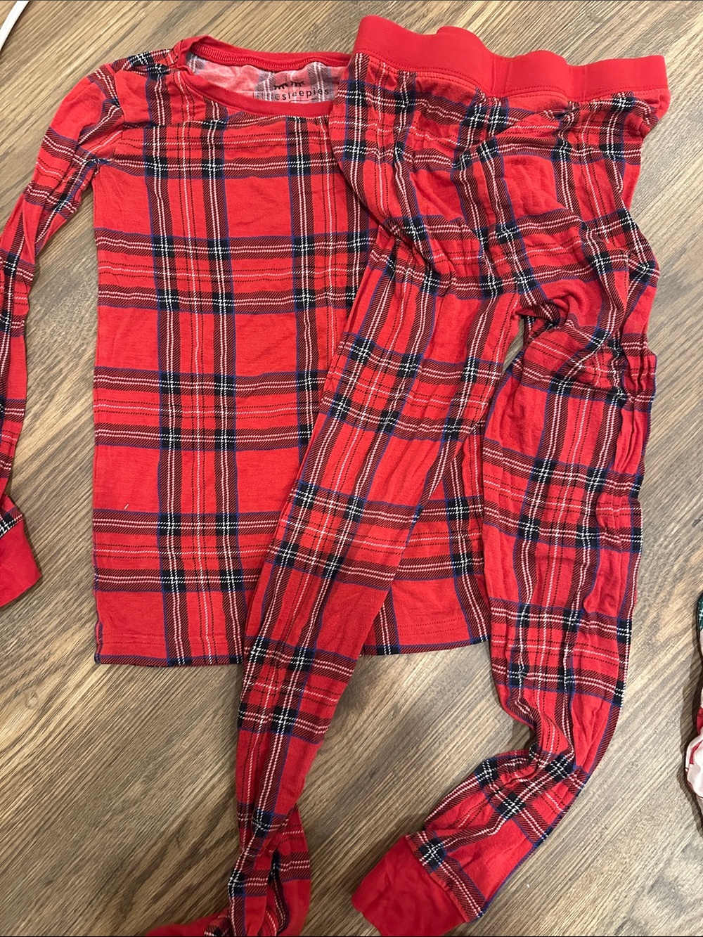Little Sleepies Red Plaid Long-Sleeve Pajama Set